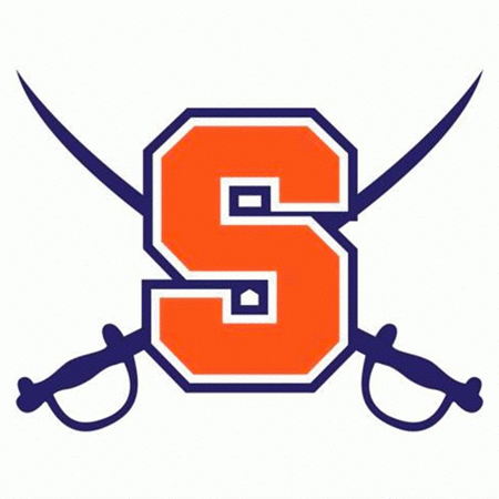 Logo for Southern Lee High School, in Sanford, NC. Features a pair of crossed swords behind a capital S.
