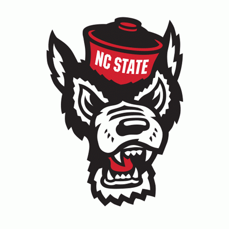 Logo of the NC State Wolfpack. Features a snarling wolf.